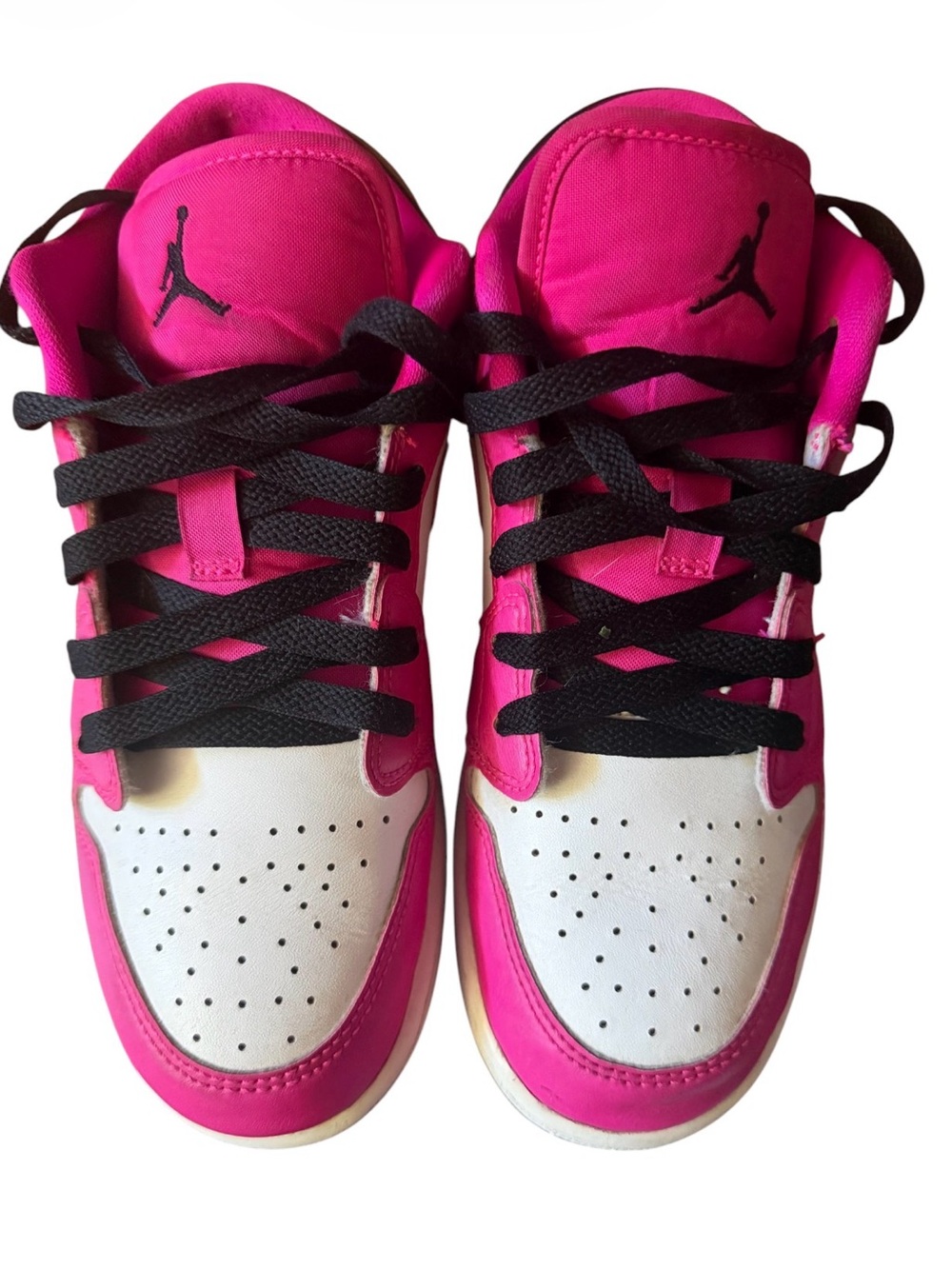 Nike Air Jordan Low Top Sneakers in Pink, White & Black